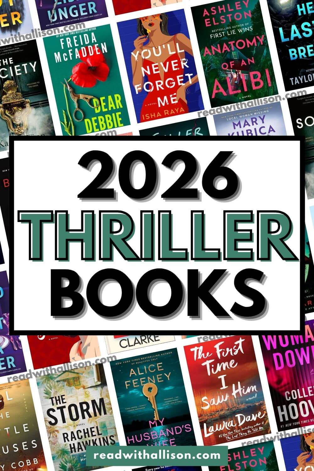 Best New Thriller Books Coming In 2026 Read With Allison 2026 Thriller Books 